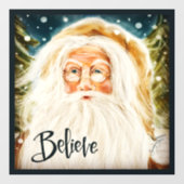 Geloof in Santa! "Inspiron" Windows Cling Raamsticker (Vel)