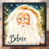 Geloof in Santa! "Inspiron" Windows Cling Raamsticker (Vel 2)