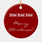 Geloof in Santa Keramisch Ornament (Achterkant)