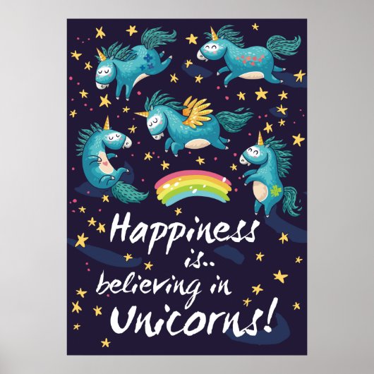 Geloof in Unicorns Poster (Voorkant)