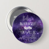 Geloof in uw eigen prijsopgave ronde button 7,6 cm (Voorkant /achterkant)