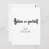 Geloof in uw eigen tekst en Afbeelding Briefkaart (Voorkant / Achterkant)