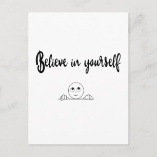 Geloof in uw eigen tekst en Afbeelding Briefkaart
