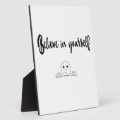 Geloof in uw eigen tekst en Afbeelding Fotoplaat (Zijkant)