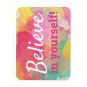 Geloof in uw zelf Inspirerend Waterverf van het Ci Magneet (Verticaal)