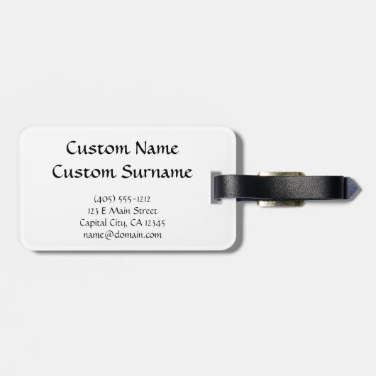 Geloof in uzelf - wees u gemotiveerd om te citeren bagagelabel (Achterkant horizontaal)