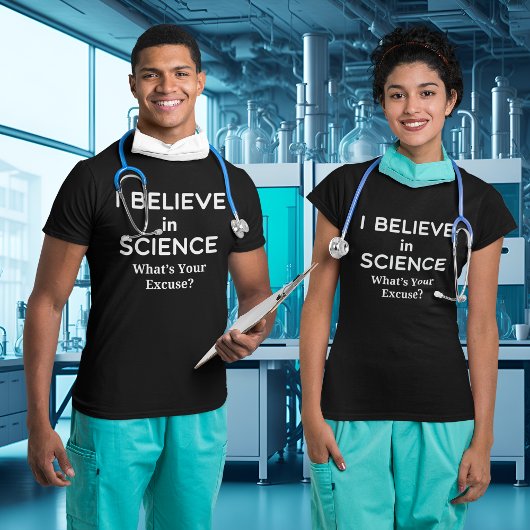 Geloof in wetenschap Wat is je excuus gevaccineerd T-shirt