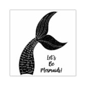 Geloof in zeemeerminnen 	rubberstempel (Afrduk)