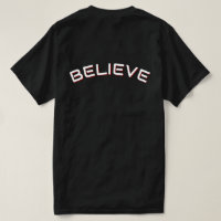 Geloof Inspirerend Citaat Heren Zwarte T-shirt 