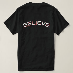 Geloof Inspirerend Citaat Heren Zwarte T-shirt 