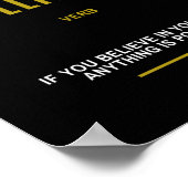 Geloof Inspirerend prijsopgave Poster (Hoek)