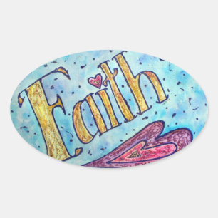 Geloof Inspirerend Woord Kunst Sticker Decals