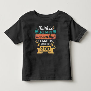 Geloof is als WiFi Grappige Christelijke Citaat Ku Kinder Shirts