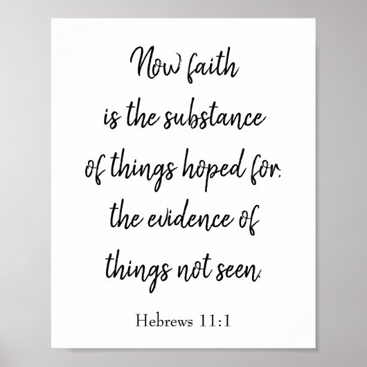 Geloof is de substantie poster (Voorkant)