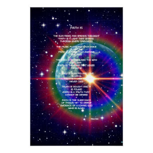 Geloof is gedicht Poster Perfect Poster