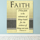 Geloof is het met stof omwikkelde canvas (Insitu (Houten vloer))