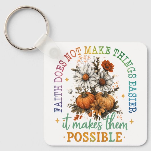 Geloof is niet... sleutelhanger (Voorkant)