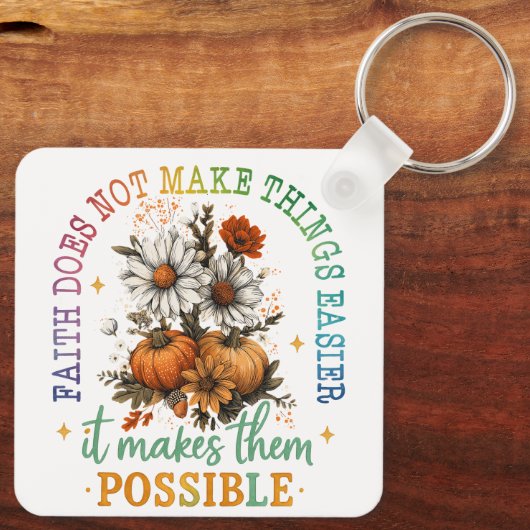 Geloof is niet... sleutelhanger (Achterkant)