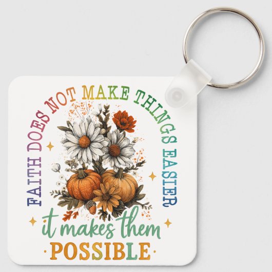 Geloof is niet... sleutelhanger (Achterkant)