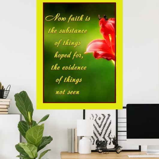 Geloof is   poster (Thuiskantoor)