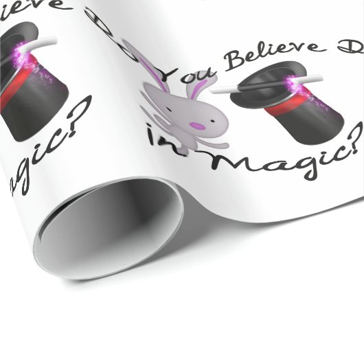 Geloof je in Magic Top Hat & Rabbit Cadeaupapier (Rol Hoek)