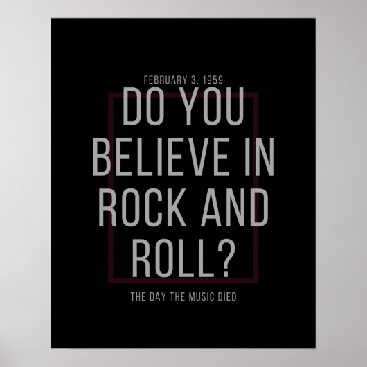 Geloof je in Rock en Roll? Poster (Voorkant)