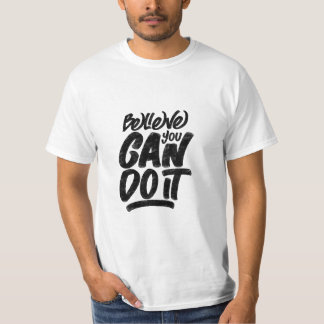 "Geloof-je-kan-het-doen" quote T-shirt