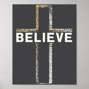 Geloof Jezus Kruis Religieus Geloof Christelijke M Poster