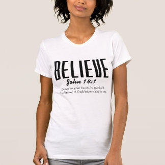 Geloof – Johannes 14:1 Christelijke Schrift T-shirt