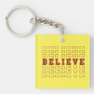 Geloof - Kerst Design Sleutelhanger