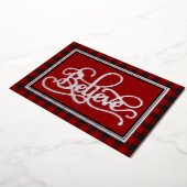 Geloof Kerstmis Folie Feestdagenkaart (Gedraaid)