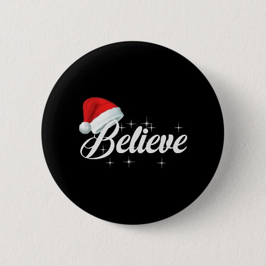Geloof Kerstmis Ronde Button 5,7 Cm (Voorkant)