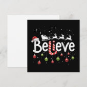 Geloof Kerstmis Sinterklaas Rendier Suurstok Feestdagenkaart (Voorkant / Achterkant)