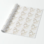 Geloof kerstpapier cadeaupapier (Uitgerold)
