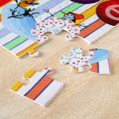 Geloof Kerstpuzzel Kerstmis Sneeuwman Legpuzzel (Zijkant)