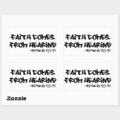 Geloof komt uit het horen van Sticker Romeinen 10: (Vel)