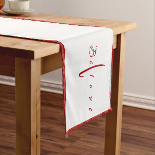 Geloof kruis lange tafel loper
