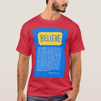 Geloof Lasso Citaten grappig T-shirt