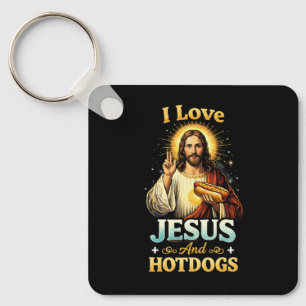 Geloof, Liefde, en Hotdogs Sleutelhanger