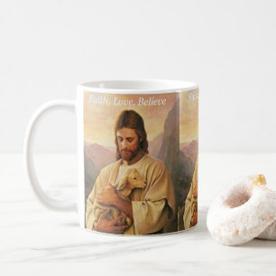 Geloof, Liefde, Geloof, Jezus Mokkop Koffiemok