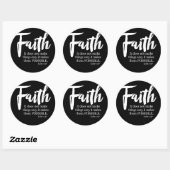 Geloof maakt dingen mogelijk - Lucas 1:37 Ronde Sticker (Vel)