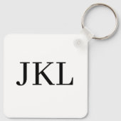 Geloof maakt dingen mogelijk monogram sleutelhanger (Achterkant)