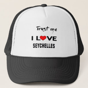 Geloof me dat ik van Seychellen hou. Trucker Pet