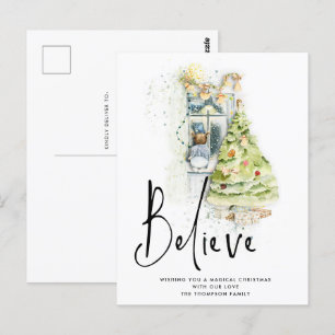 Geloof me de Magische Kerst van het Kind van het M Briefkaart