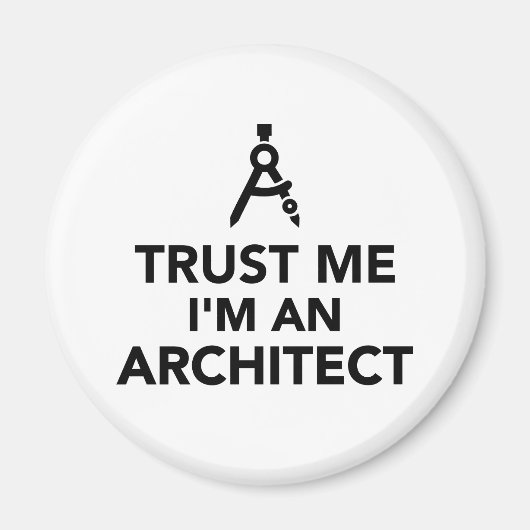 Geloof me, ik ben architect magneet (Voorkant)