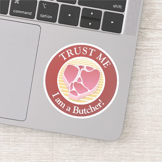 Geloof me, ik ben een Butcher Sticker (Detail)