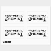 Geloof me ik ben een chemicus grappige scheikunde  rechthoekige sticker (Vel)