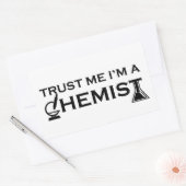 Geloof me ik ben een chemicus grappige scheikunde  rechthoekige sticker (Envelop)