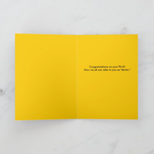 Geloof me, ik ben een dokter... kaart (Binnen)