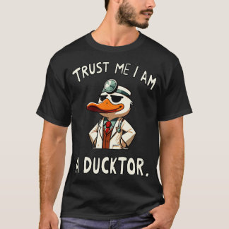 Geloof me ik ben een Ducktor Duck Back Print T-shirt